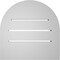 Ekena Millwork Round Top Surface Mount PVC Gable Vent: Functional, w/ 2"W x 2"P Brickmould Sill Frame, 14"W x 14"H GVPRT14X1403SF - alternate 4